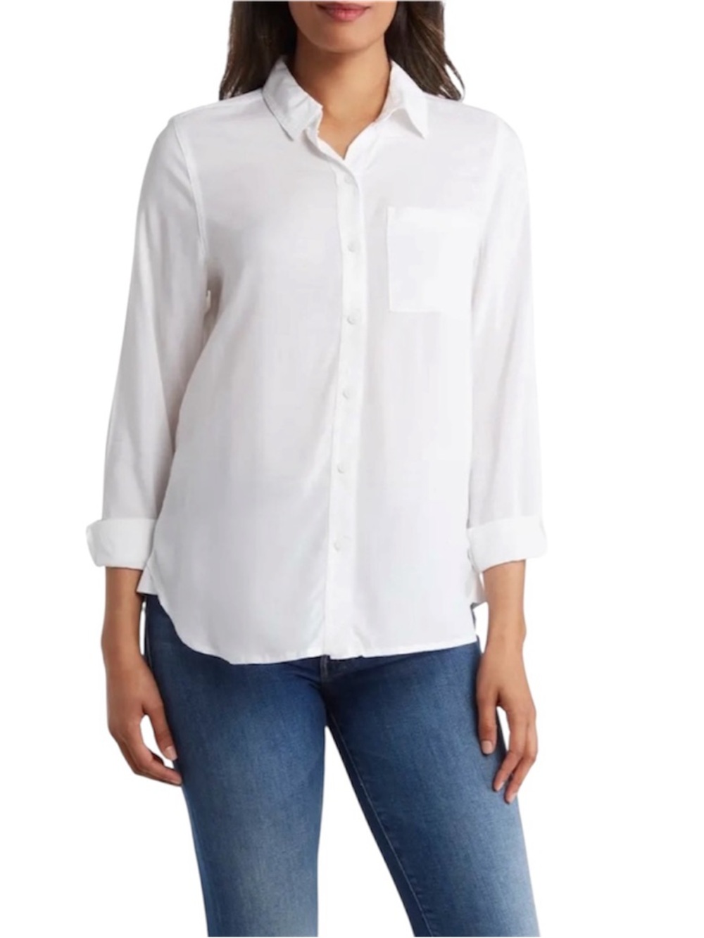 Beach Lunch lounge Arya White Button-Up Shirt